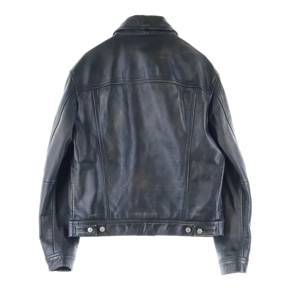 DIESEL(ディーゼル) L-RILEY ショート丈4レザージャケット ブラック A03941