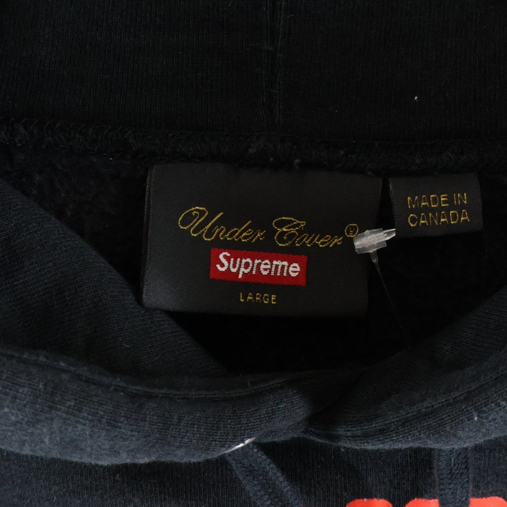 SUPREME(シュプリーム) 23SS ×UNDERCOVER Anti You Hooded Sweatshirt ×アンダーカバー アンチユープルオーバーパーカー ブラック