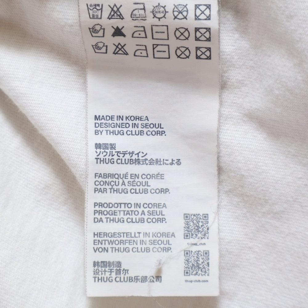 THUG CLUB(サグクラブ) TC Basic Long Sleeve 長袖Tシャツカットソー ホワイト TC24TS0801