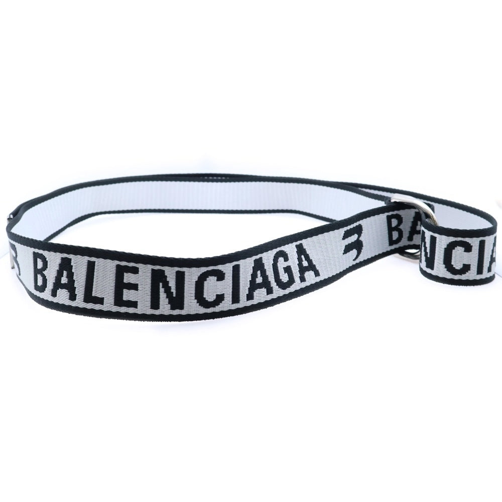 BALENCIAGA(バレンシアガ) D RING BELT Dリングベルト ホワイト/ブラック 703137