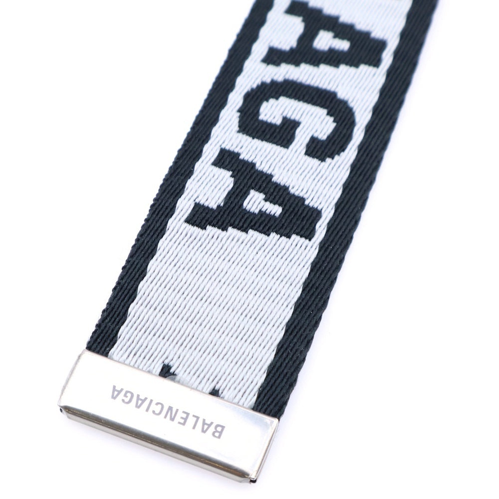 BALENCIAGA(バレンシアガ) D RING BELT Dリングベルト ホワイト/ブラック 703137