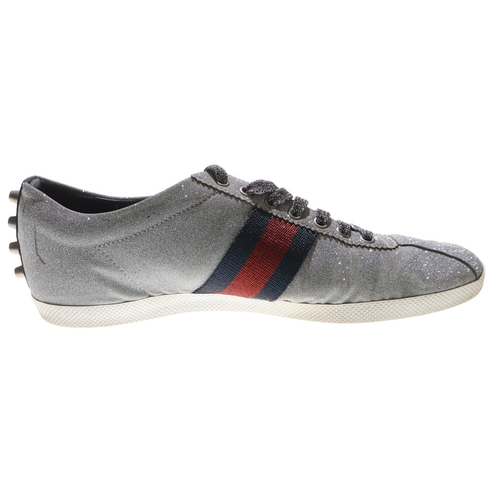 GUCCI(グッチ) ラメグリッターシェリーライン ローカットスニーカー シルバー 419544