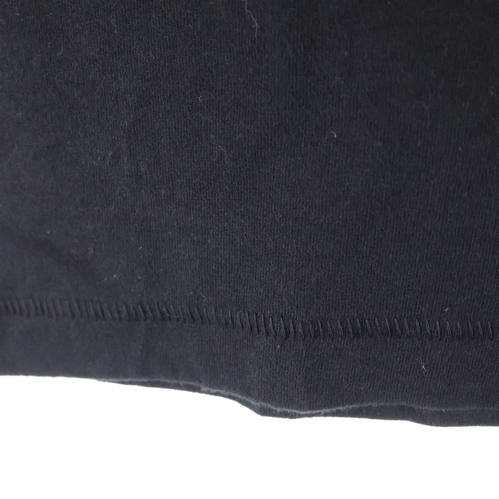 DIOR(ディオール) ×ERL ラメ入りロゴ刺繍 クルーネック半袖Tシャツカットソー ブラック 313J647A0817