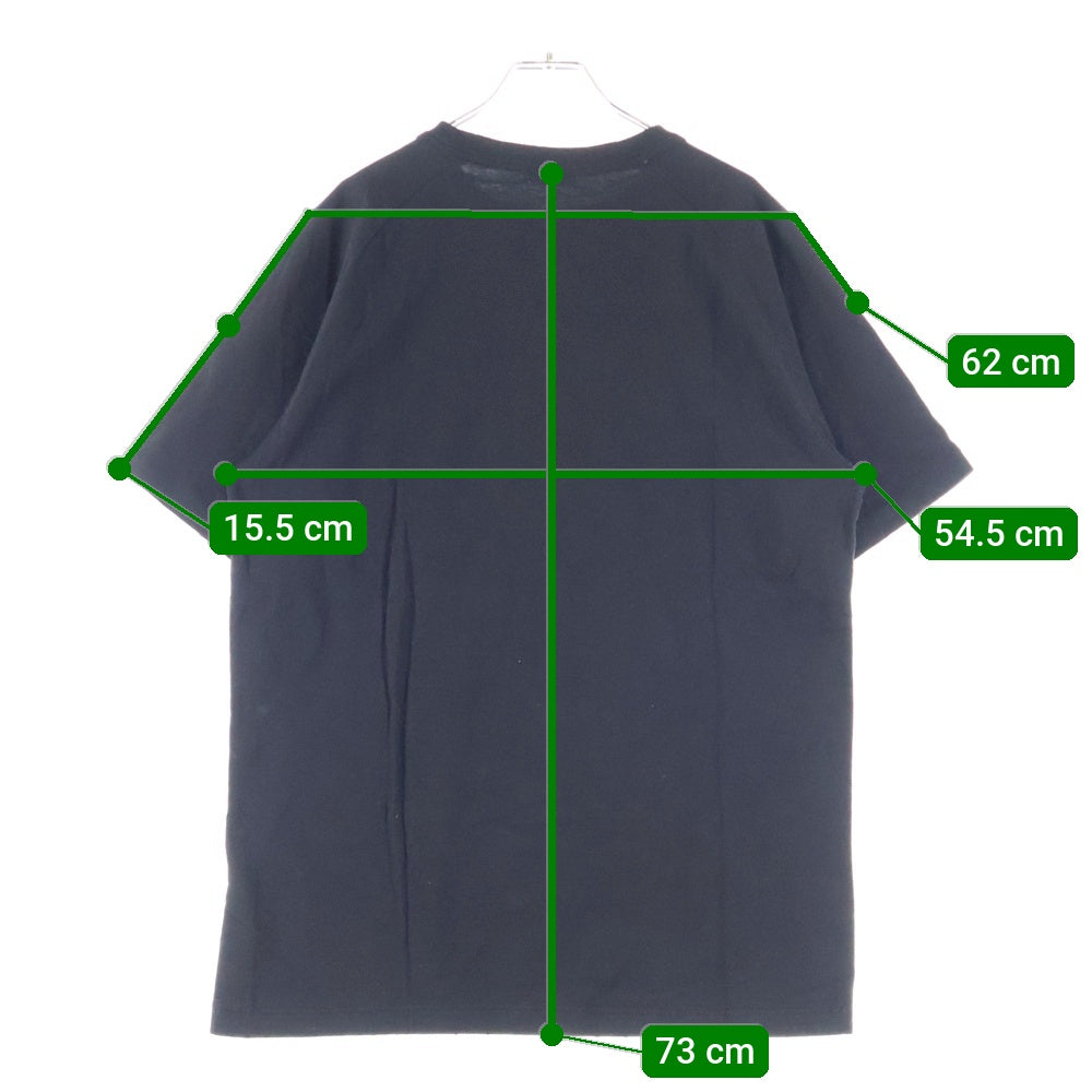 DIOR(ディオール) ×ERL ラメ入りロゴ刺繍 クルーネック半袖Tシャツカットソー ブラック 313J647A0817