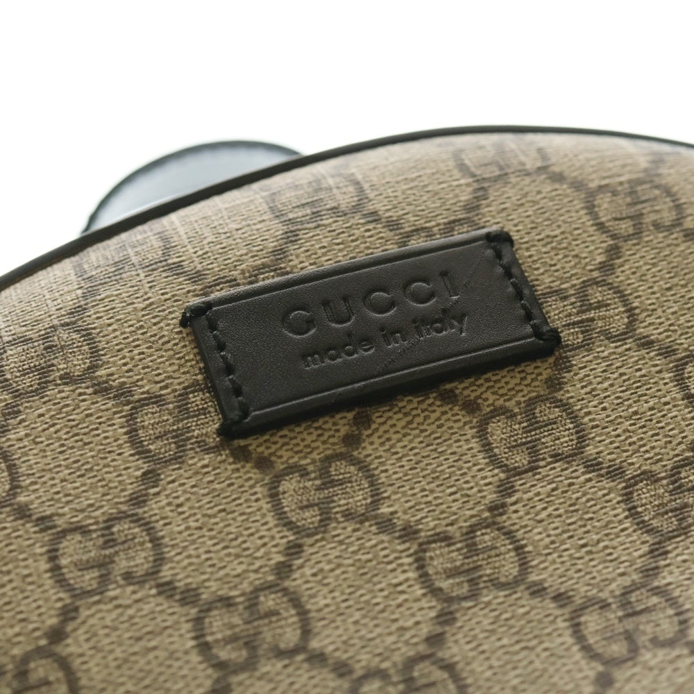 GUCCI(グッチ) GGスプリーム スモール バックパック リュックサック PVC×レザー ベージュ/ブラック 429020