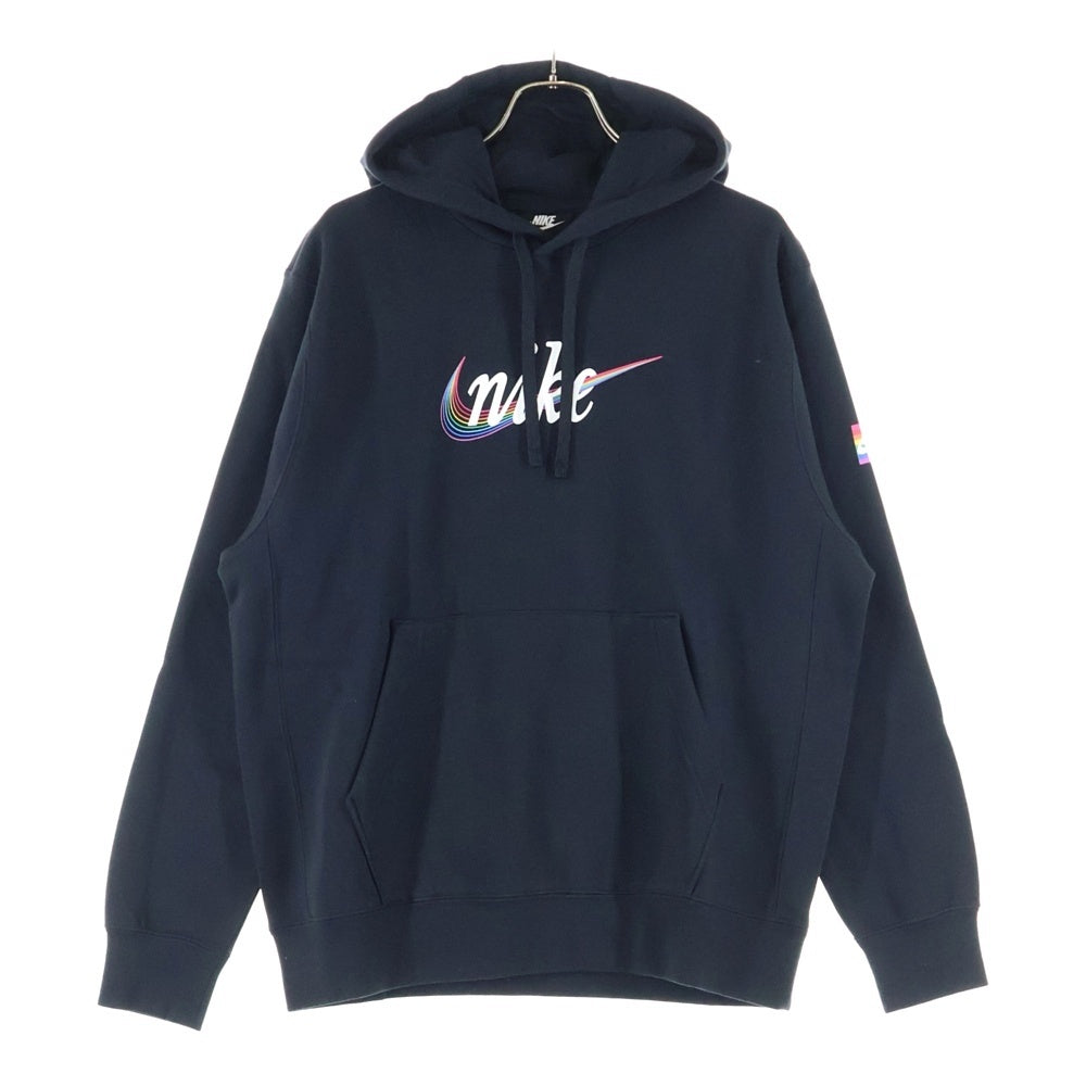 NIKE(ナイキ) Be True 両面プリント プルオーバーパーカー ブラック DJ0921-010