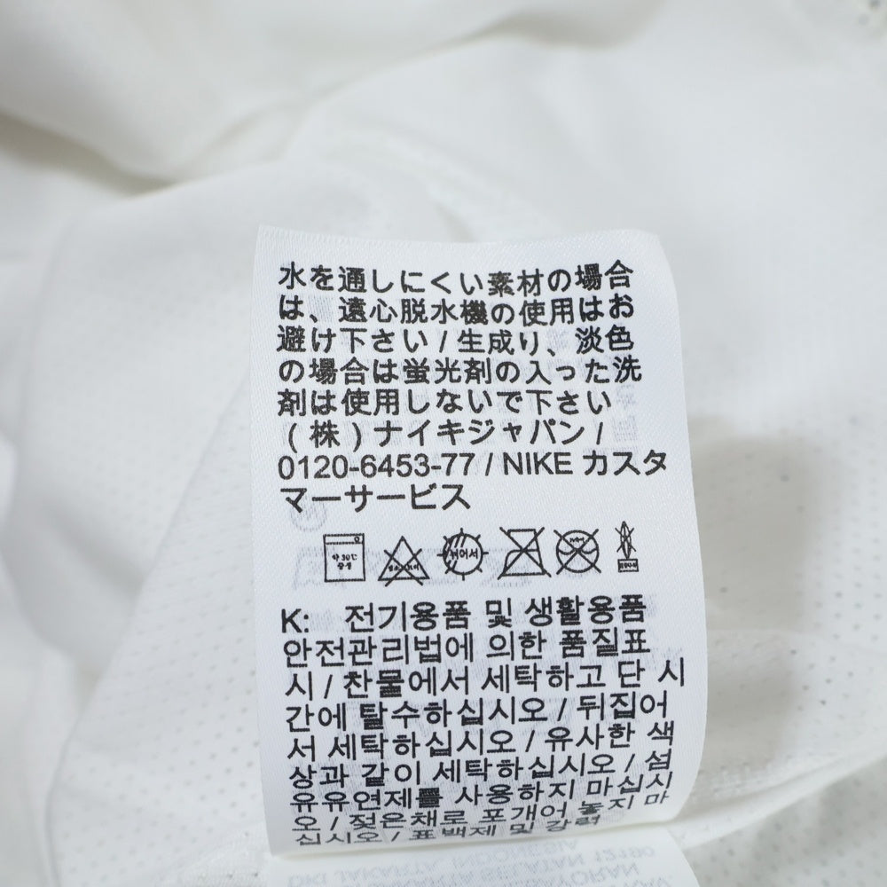 NIKE(ナイキ) JORDAN BRAND 両面プリント ナイロンフーディージップアップジャケット ブラック/ホワイト CT9369-010