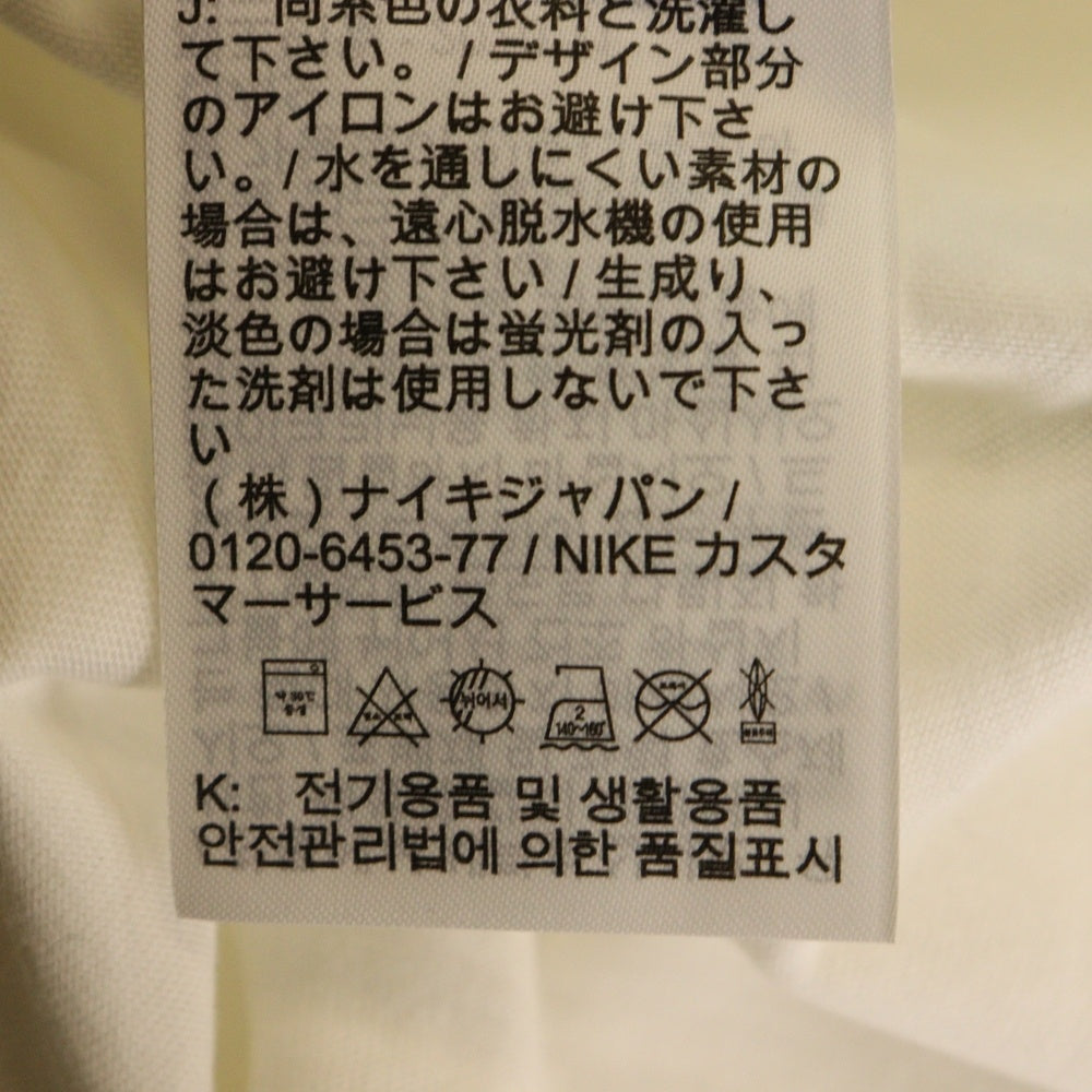 NIKE(ナイキ) JORDAN BRAND AS M J PSG LS TEE 両面プリント クルーネック長袖Tシャツカットソー ホワイト CZ0794-100