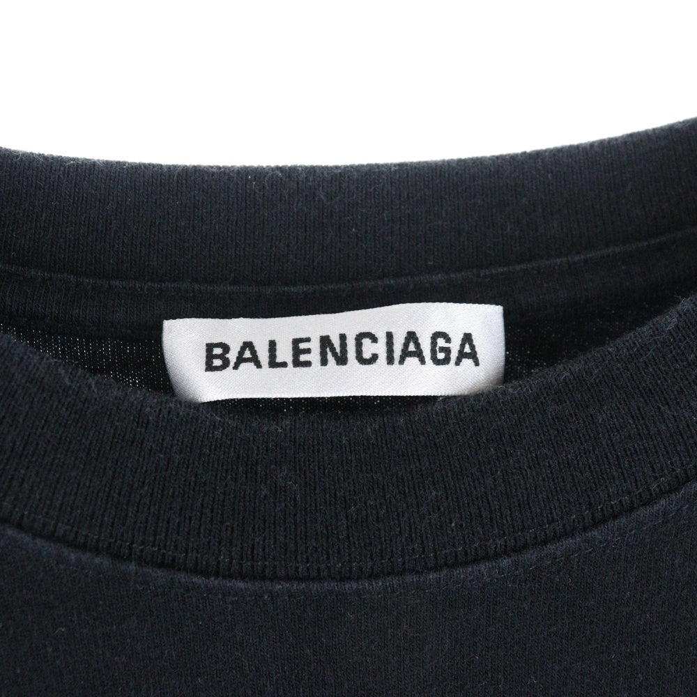 BALENCIAGA(バレンシアガ) 20SS コピーライト ロゴ クルーネック半袖Tシャツカットソー ブラック 620941