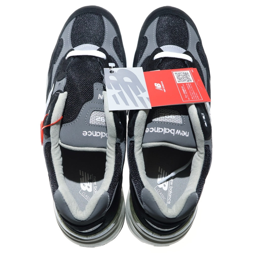 New Balance(ニューバランス) U992BK メッシュ ローカットスニーカー ブラック US10.5/28.5cm