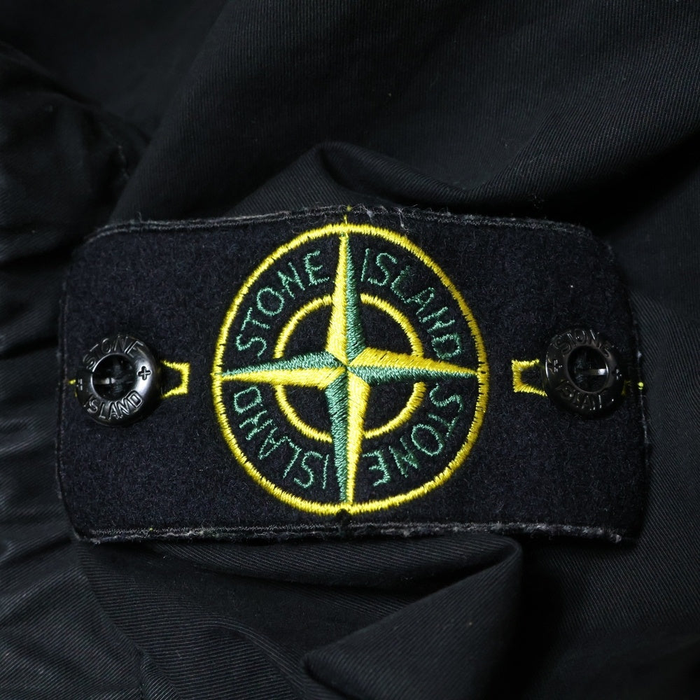 STONE ISLAND(ストーンアイランド) フロントダブルポケット ジップアップフーディージャケット ブラック 801542610