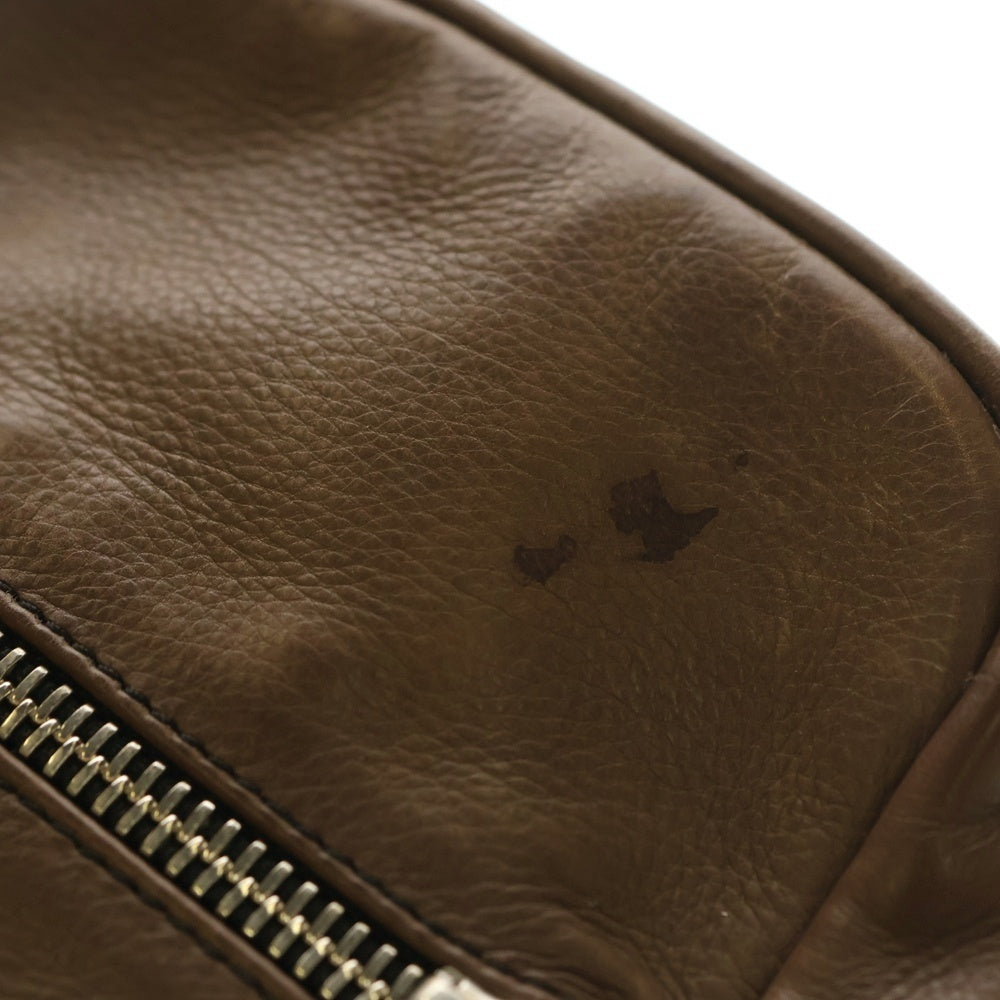 CHROME HEARTS(クロムハーツ) TAKA MINI LTHR タカミニ セメタリークロス クロスパッチ レザーショルダーバッグ ブラウン/ピンク