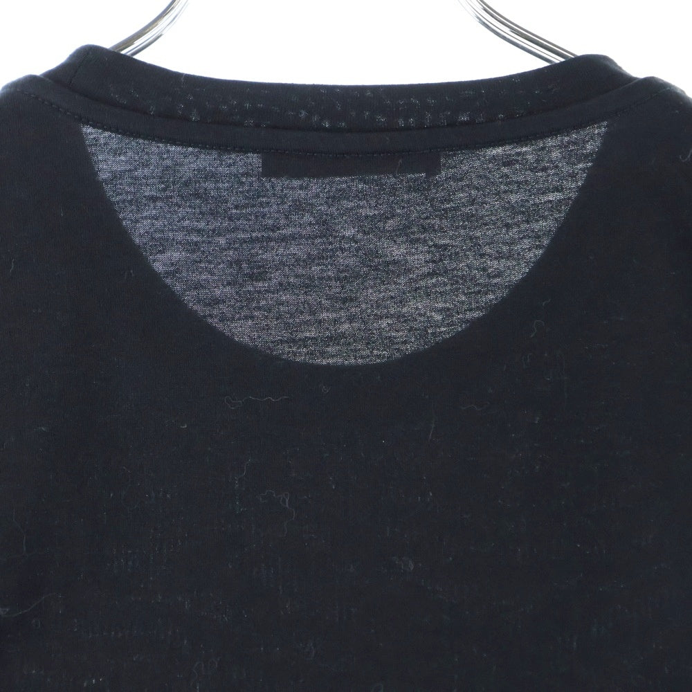 VERSACE(ヴェルサーチ) クリスタル メドゥーサ クルーネック半袖Tシャツカットソー ブラック 1013944 1A08491