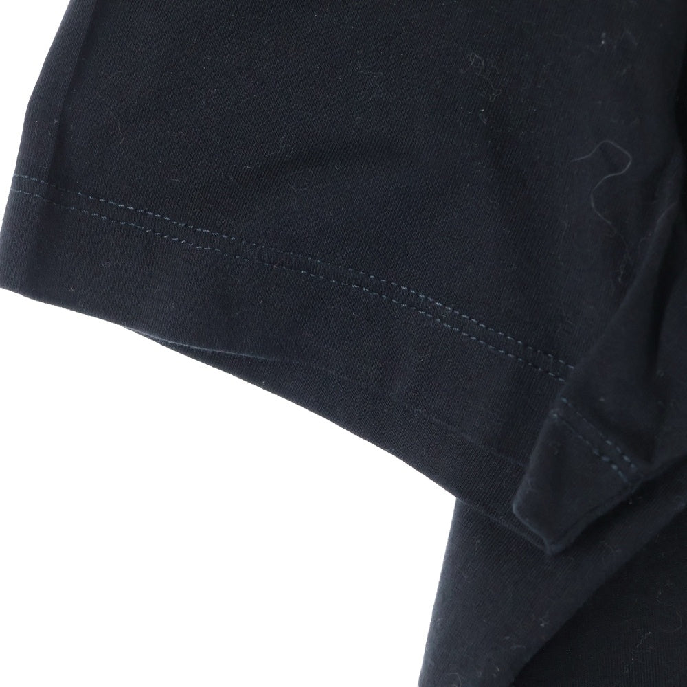 VERSACE(ヴェルサーチ) クリスタル メドゥーサ クルーネック半袖Tシャツカットソー ブラック 1013944 1A08491