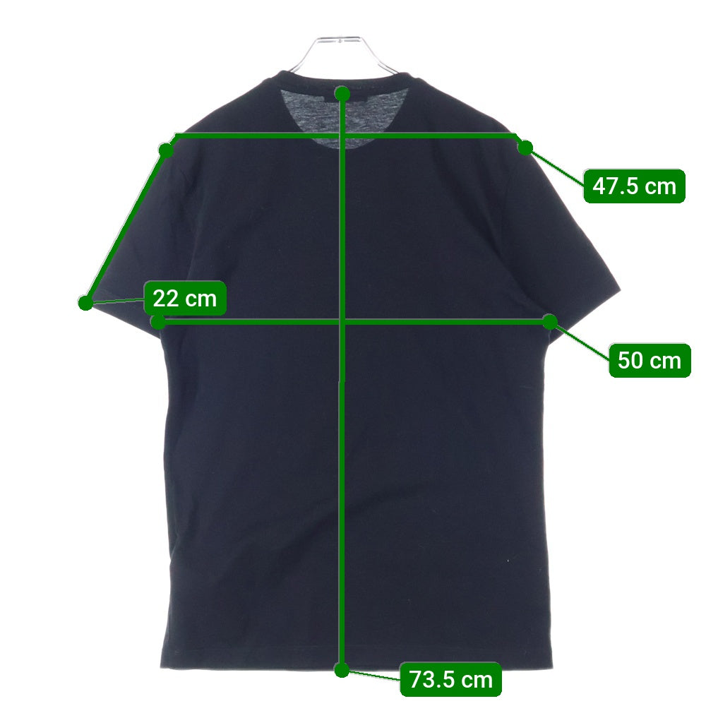 VERSACE(ヴェルサーチ) クリスタル メドゥーサ クルーネック半袖Tシャツカットソー ブラック 1013944 1A08491