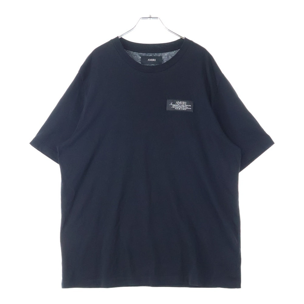 AMIRI(アミリ) バックプリント クルーネック半袖Tシャツカットソー ブラック SRAMJYTE1198SMRBCO0