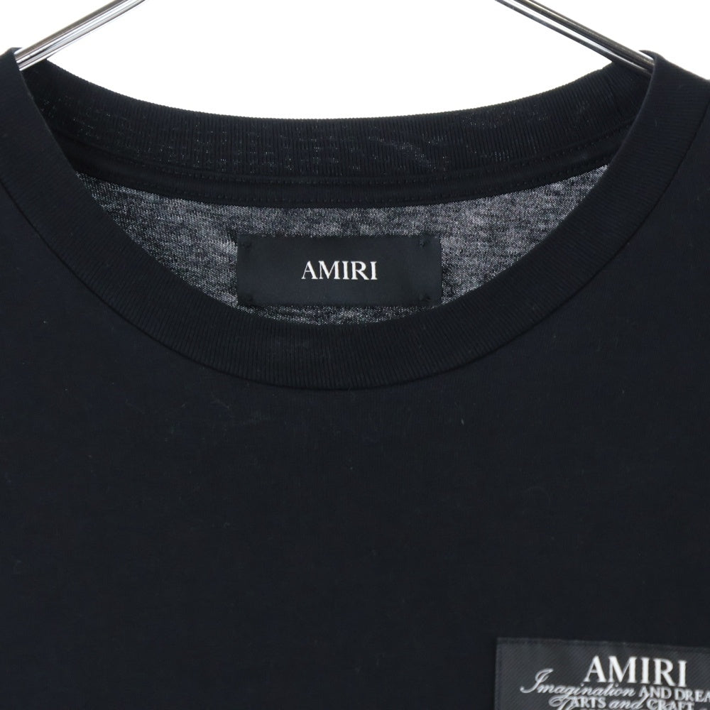 AMIRI(アミリ) バックプリント クルーネック半袖Tシャツカットソー ブラック SRAMJYTE1198SMRBCO0