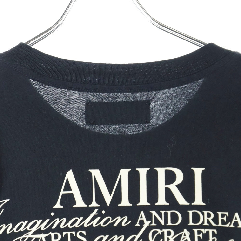 AMIRI(アミリ) バックプリント クルーネック半袖Tシャツカットソー ブラック SRAMJYTE1198SMRBCO0