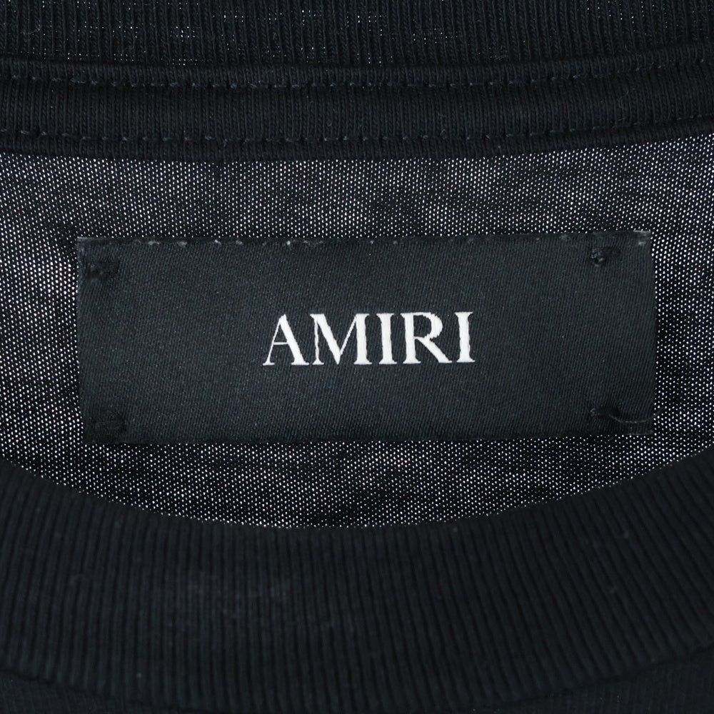 AMIRI(アミリ) バックプリント クルーネック半袖Tシャツカットソー ブラック SRAMJYTE1198SMRBCO0