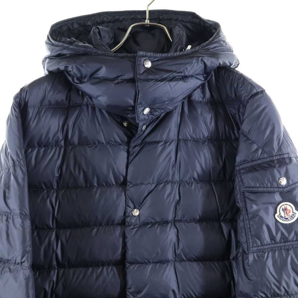 MONCLER(モンクレール) 22AW MOSSET GIUBBOTTO モスフェット ジュッボット フード付き ジップアップ ダウンコート ネイビー G10911D10100