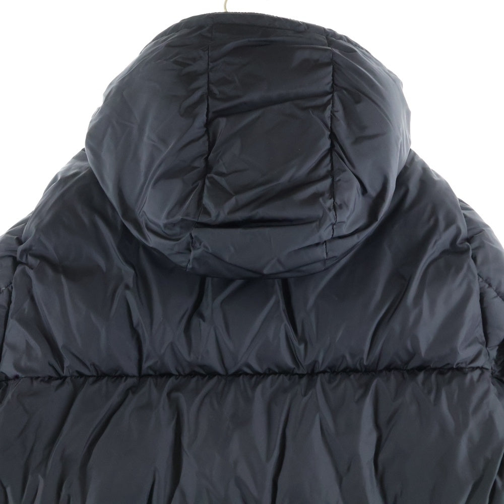 MONCLER(モンクレール) 19AW MONTCLA モンクラー ロゴ刺繍 ラバーワッペン フーデッド ジップアップ ダウンジャケット ブラック E20914194385