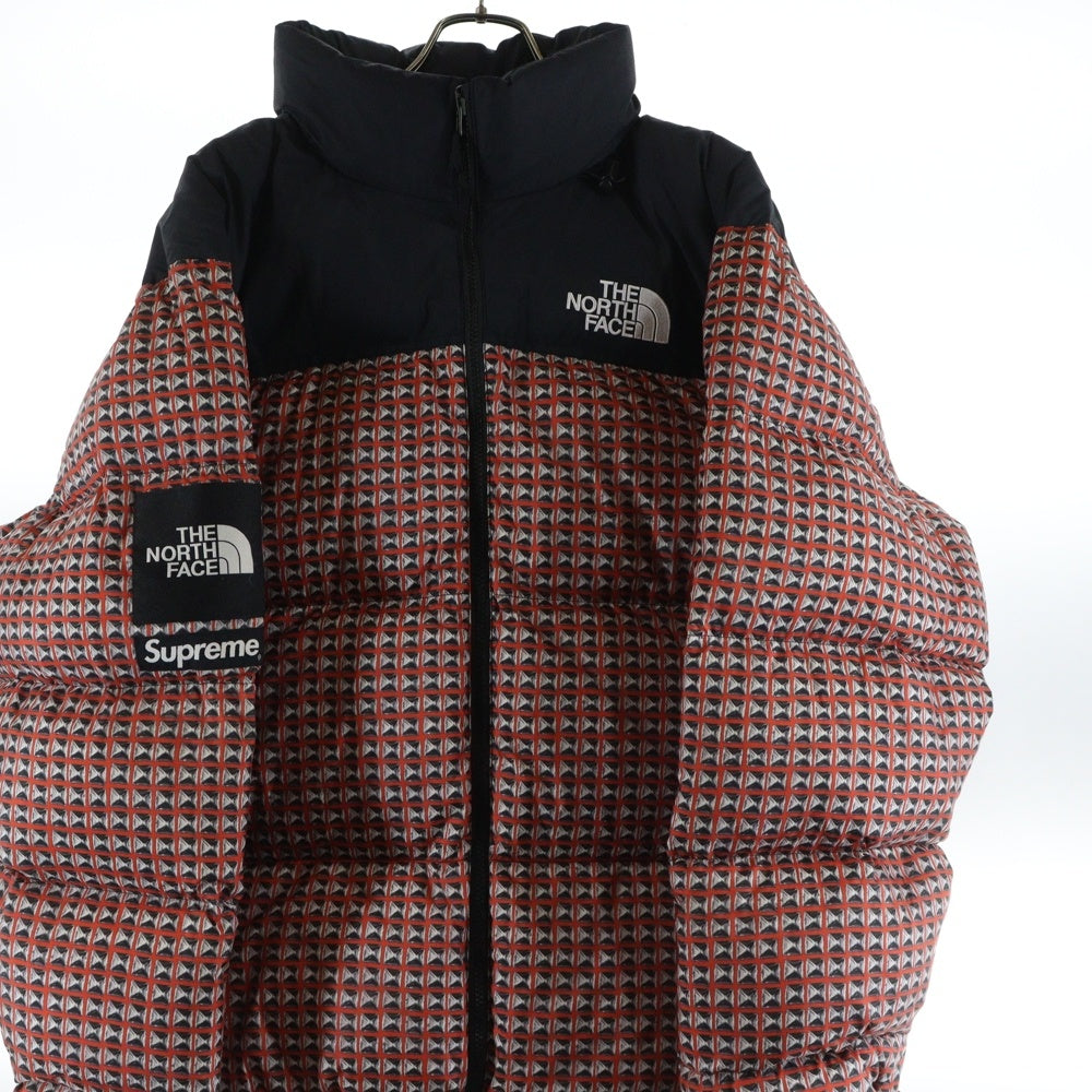 SUPREME(シュプリーム) 21SS ×THE NORTH FACE Studded Nuptse Jacket ノースフェイス スタッズヌプシ ダウンジャケット レッド NF0A5IQW