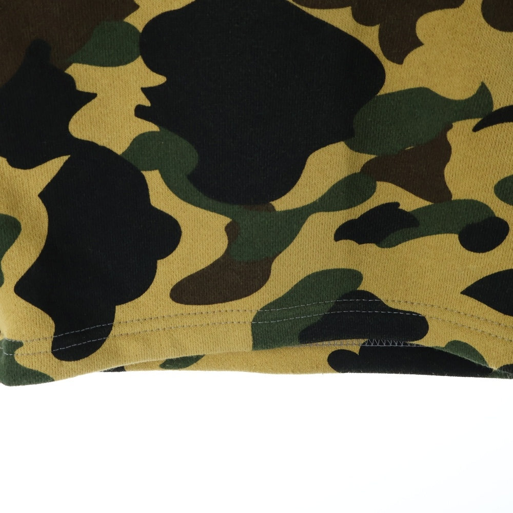 A BATHING APE(アベイシングエイプ) 1ST CAMO BACK SHARK SWEAT SHORTS 1STカモ バックシャーク スウェットハーフパンツ グレー/カモ
