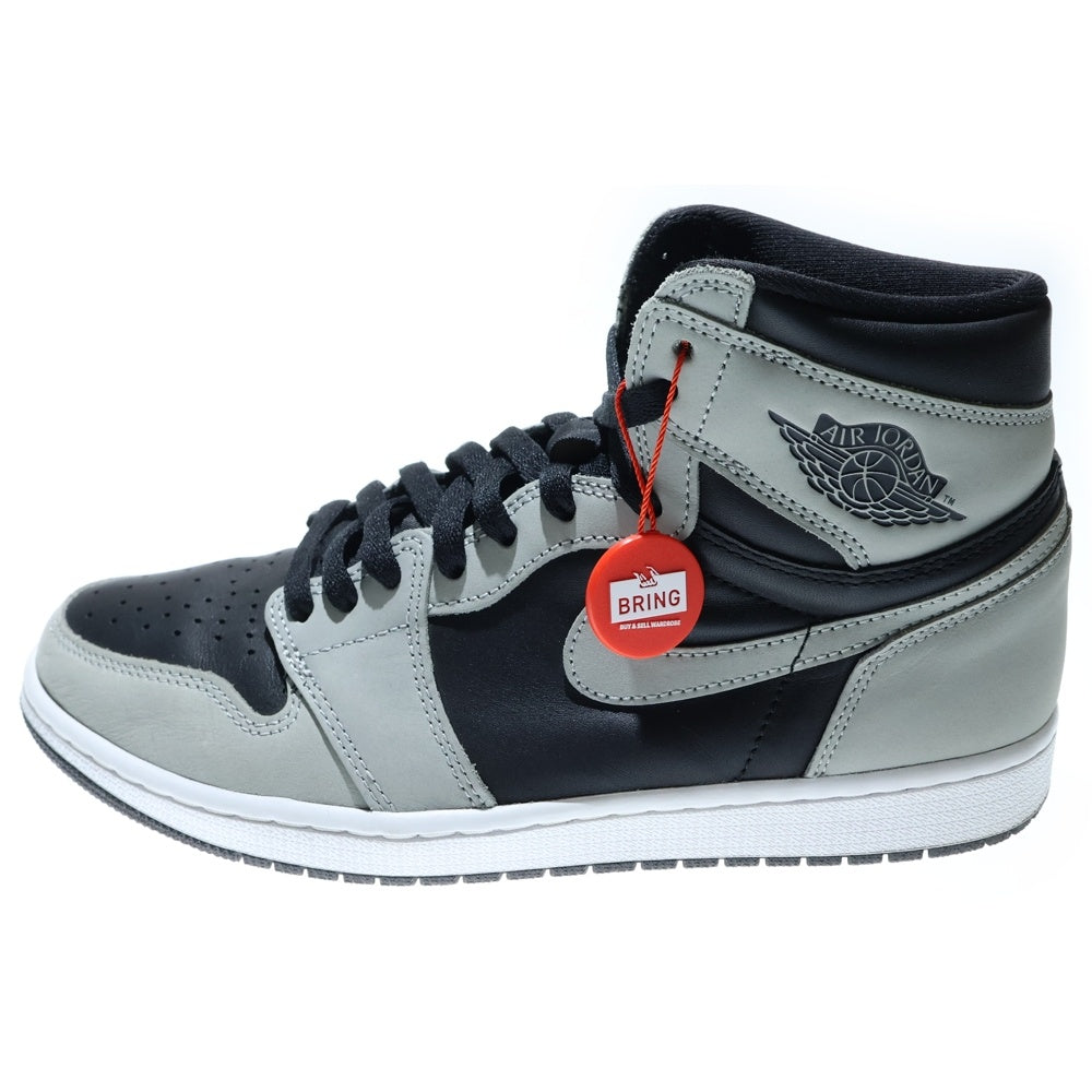 NIKE(ナイキ) Air Jordan 1 High OG Shadow 2.0 エアジョーダン1 ハイ OG シャドウ2.0 ハイカットスニーカー グレー/ブラック US9.5/27.5cm 555088-035