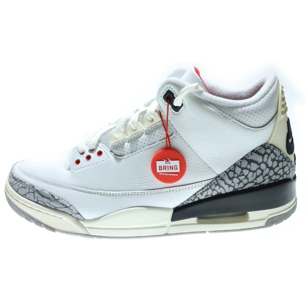 NIKE(ナイキ) Air Jordan 3 Retro White Cement Reimagined エアジョーダン3 レトロ ホワイトセメント リイマジンド ハイカットスニーカー US9.5/27.5cm DN3707-100