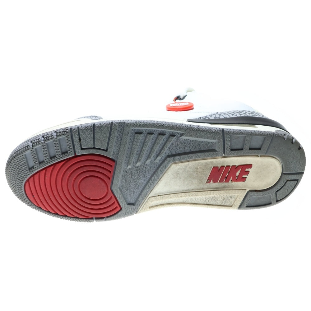 NIKE(ナイキ) Air Jordan 3 Retro White Cement Reimagined エアジョーダン3 レトロ ホワイトセメント リイマジンド ハイカットスニーカー US9.5/27.5cm DN3707-100