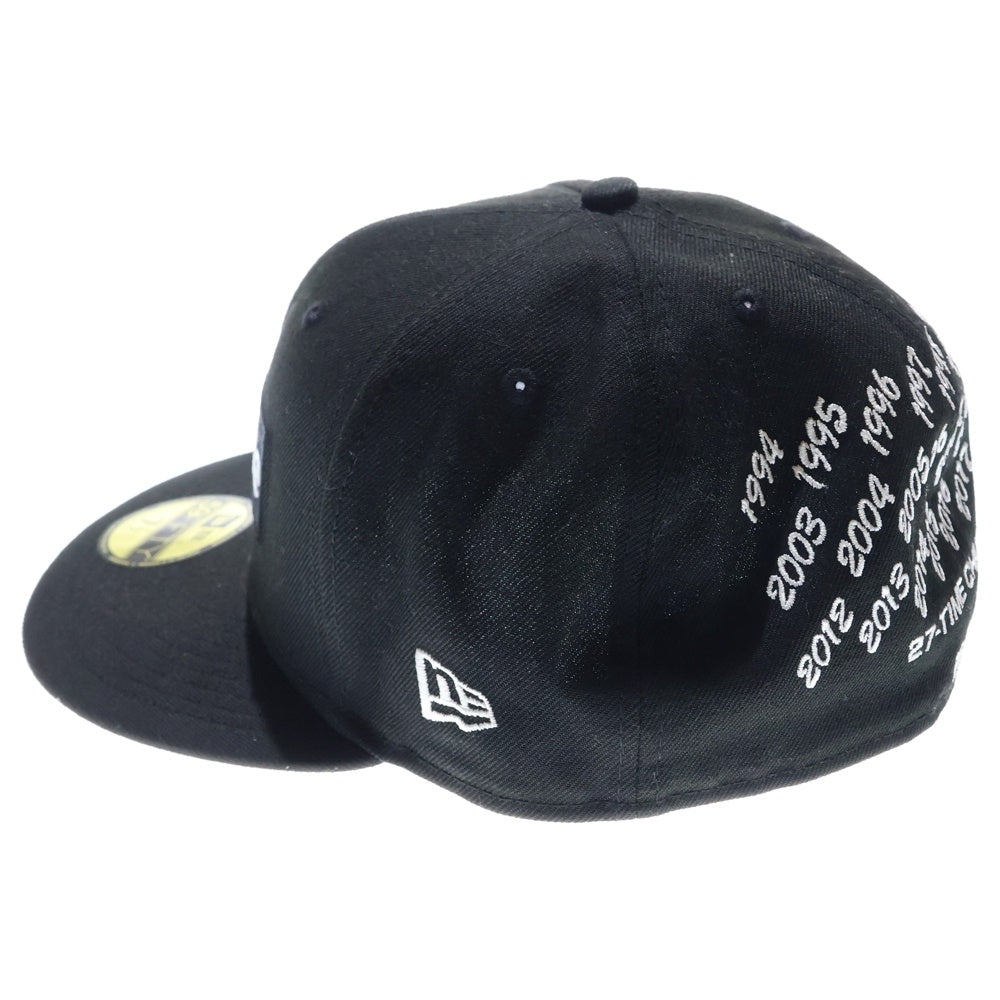 SUPREME(シュプリーム) 21SS×NEW ERA 27-time Champions Box Logo ニューエラ ボックスロゴ チャンピオンズ ベースボールキャップ 帽子 ブラック
