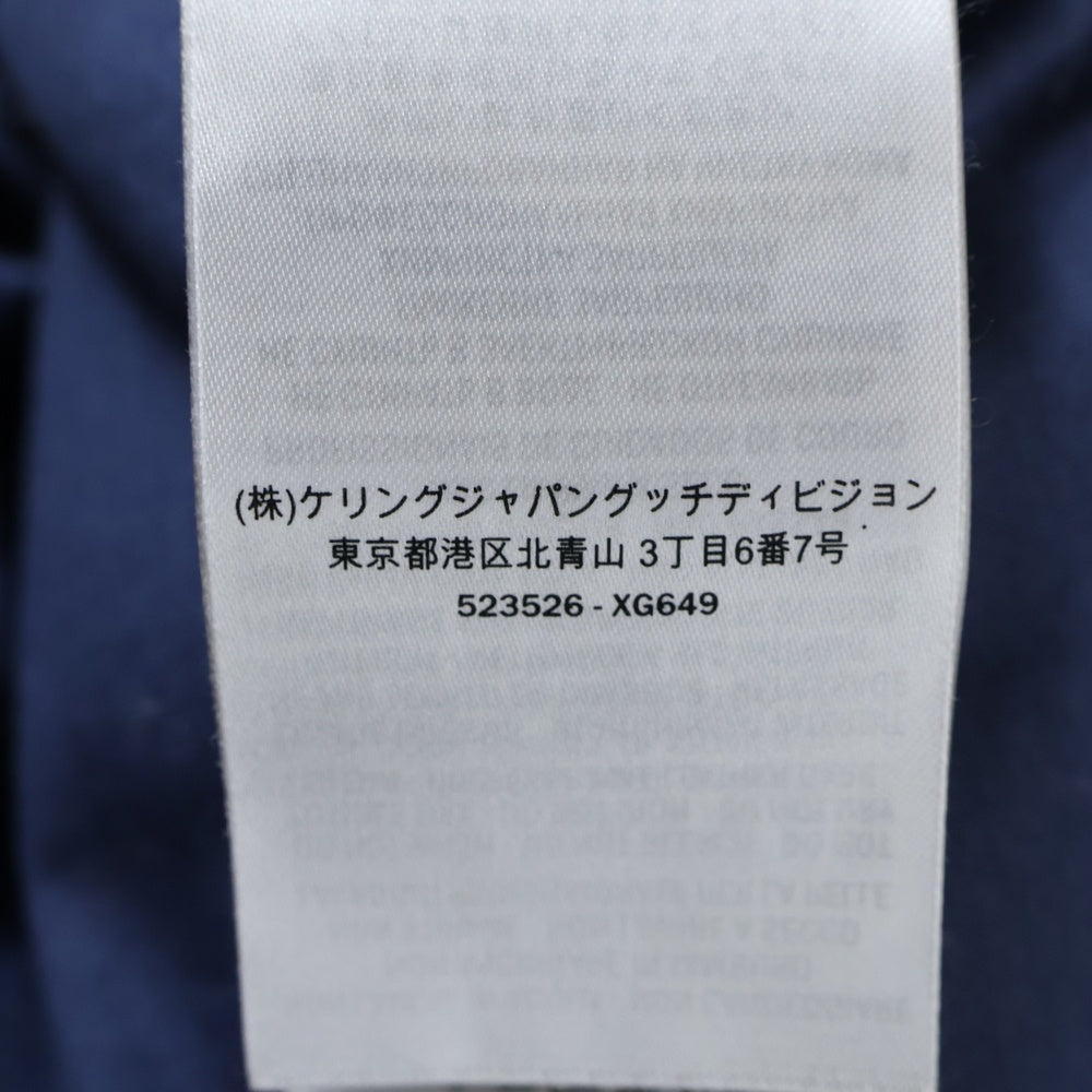 GUCCI(グッチ) ロゴパッチヴァーシティレザージャケット ブラック 523526 XG649