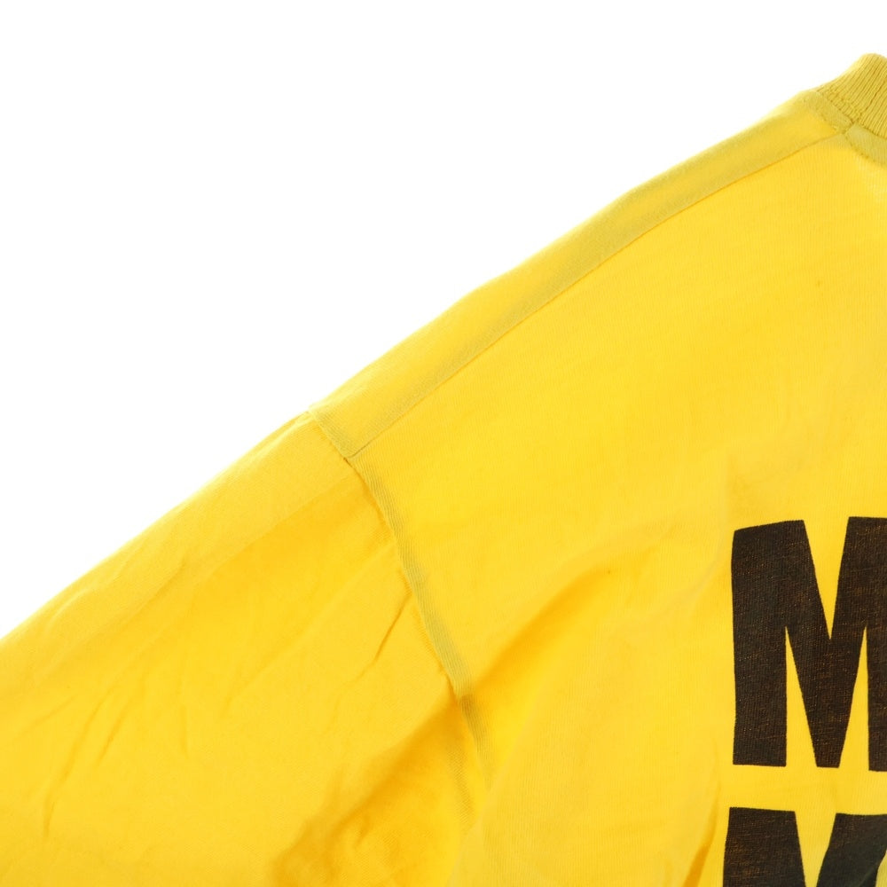 GUCCI(グッチ) CHIME FOR CHANGE 両面プリント クルーネック半袖Tシャツカットソー イエロー 493117 XJCCS