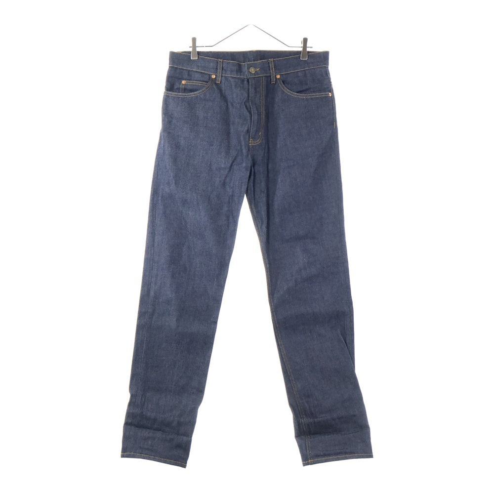 GUCCI(グッチ) GGパターン 折り返し付き ジップフライ ストレートデニムパンツ インディゴ 700949 XDB1Z