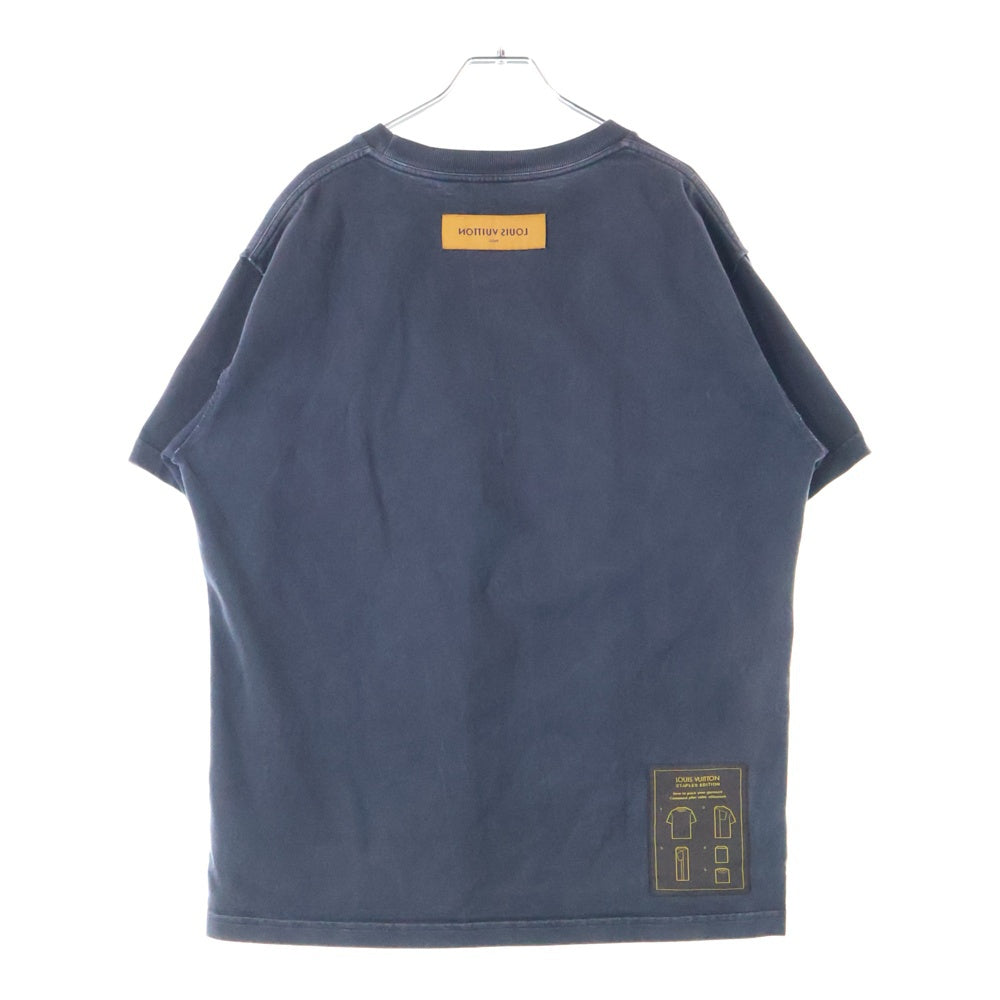 LOUIS VUITTON(ルイヴィトン) 23AW インサイドアウト クルーネック半袖Tシャツカットソー グレー RM232Q JYN HIY47W