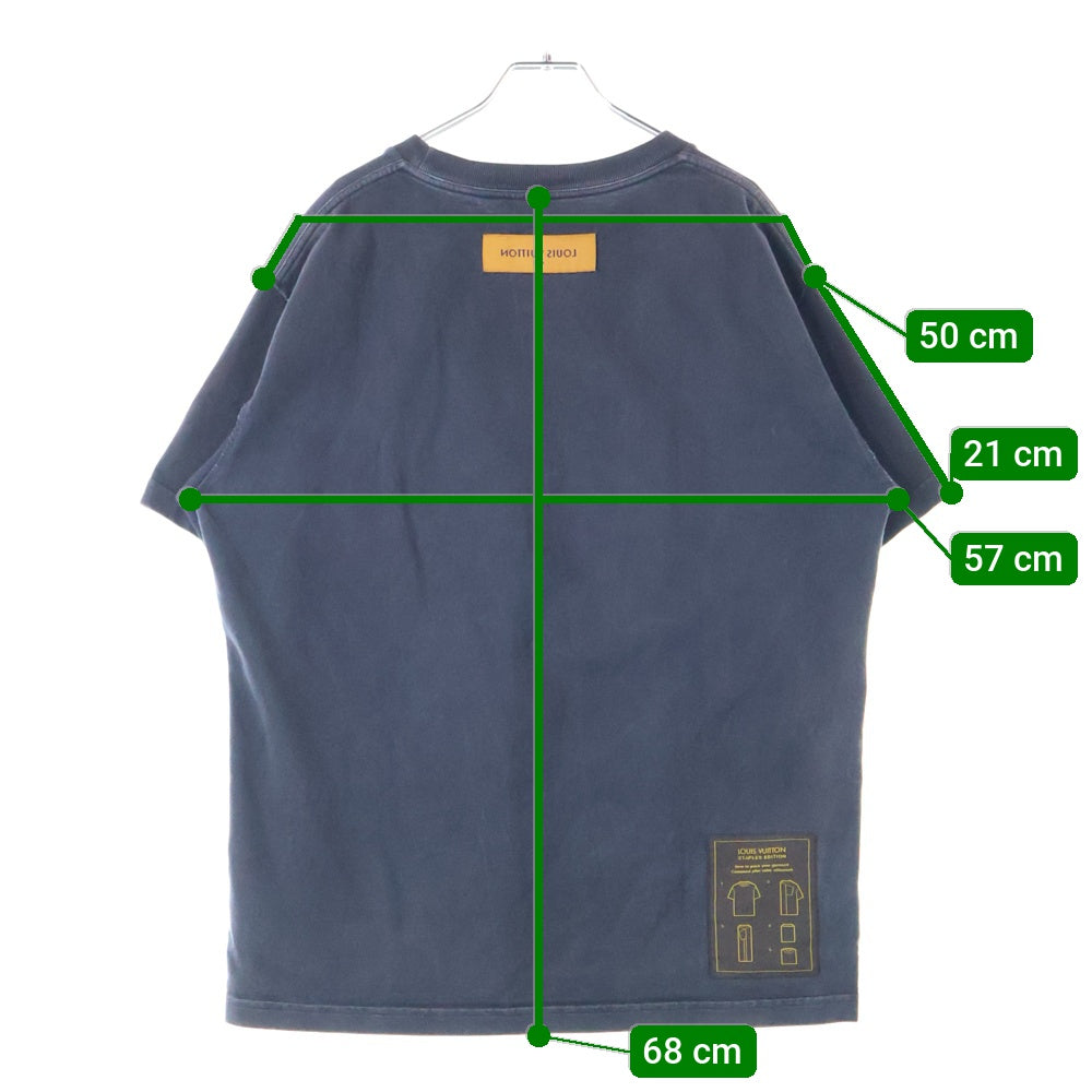 LOUIS VUITTON(ルイヴィトン) 23AW インサイドアウト クルーネック半袖Tシャツカットソー グレー RM232Q JYN HIY47W