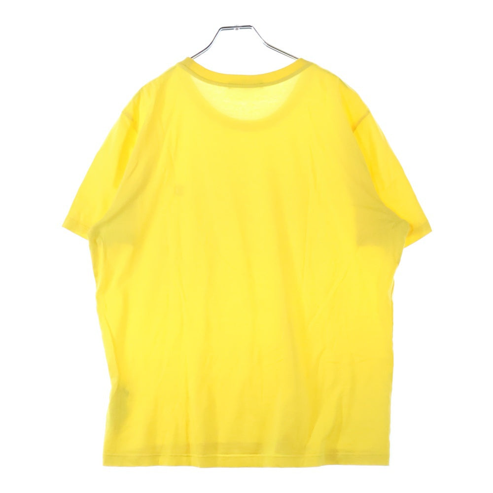 LOUIS VUITTON(ルイヴィトン) 20SS フロントLVロゴ刺繍 クルーネック半袖Tシャツカットソー イエロー RM201Q JC8 HAY50W