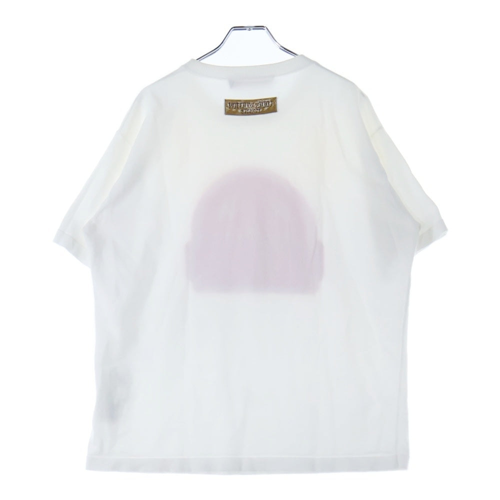 LOUIS VUITTON(ルイヴィトン) 23AW フロントロゴデザイン クルーネック半袖Tシャツカットソー ホワイト/ピンク RM232M HA0 HPN30W