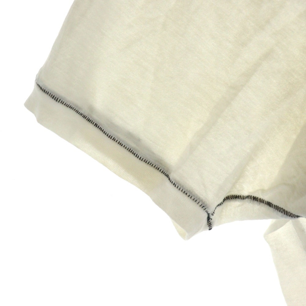 DOLCE & GABBANA(ドルチェアンドガッバーナ) エンジェルクラウンプリント クルーネック半袖Tシャツカットソー アイボリー