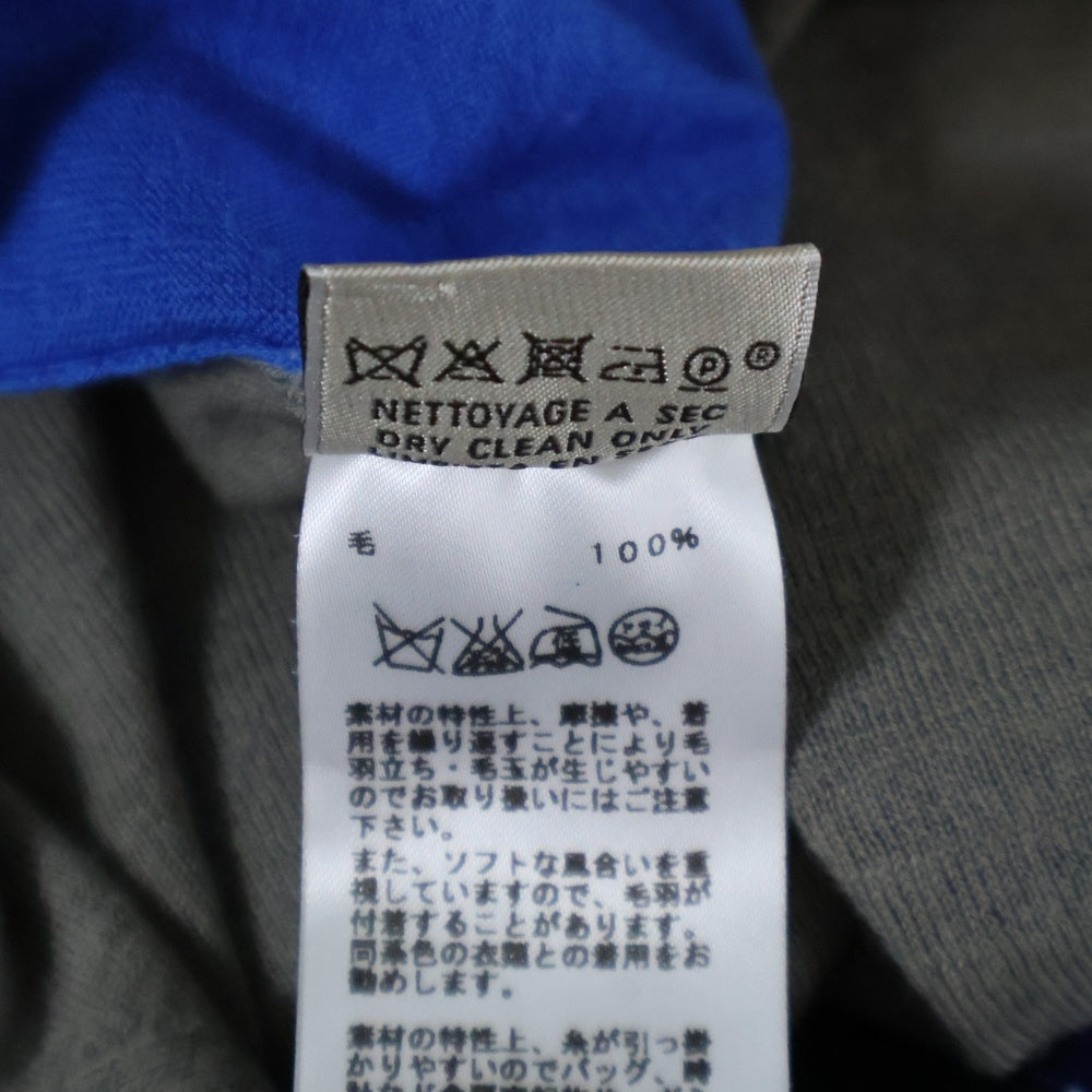 HERMES(エルメス) ツートンカラー クルーネック半袖Tシャツカットソー ブルー/グレー 61-5712