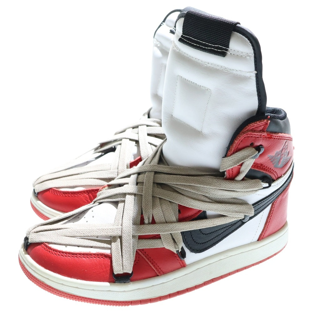 NO BRAND(ノーブランド) VOGAL STAND ヴォーガル スタンド 1'S SNEAKER CHICAGO ハイカットスニーカー レディース レッド/ブラック US6/24cm 332550-164
