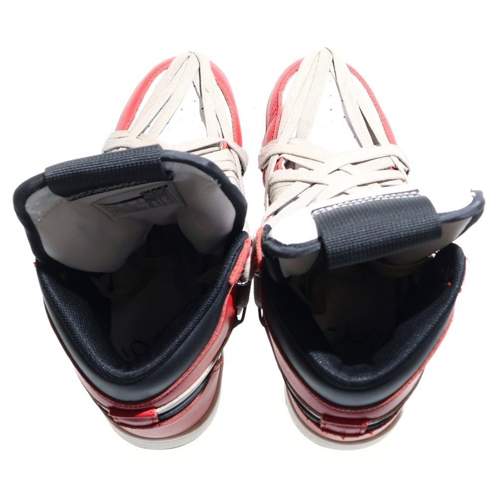 NO BRAND(ノーブランド) VOGAL STAND ヴォーガル スタンド 1'S SNEAKER CHICAGO ハイカットスニーカー レディース レッド/ブラック US6/24cm 332550-164