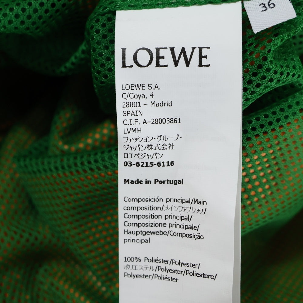 LOEWE(ロエベ) レザーパッチ付 ナイロンジャケット オレンジ S359Y02X57