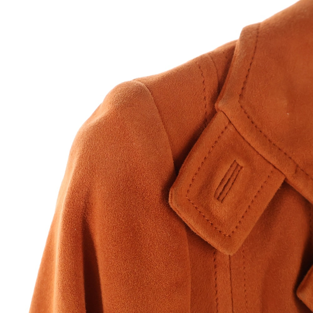 LOEWE(ロエベ) スエードテーラードジャケット オレンジ