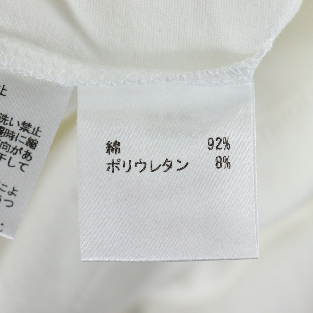 EMPORIO ARMANI(エンポリオアルマーニ) アーム刺繍ロゴ Vネック半袖Tシャツカットソー ホワイト