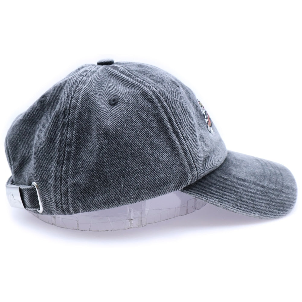 EVISU(エビス) ×ICECREAM ロゴ刺繍 デニムキャップ グレー 2EAICU5HT7030XXCT