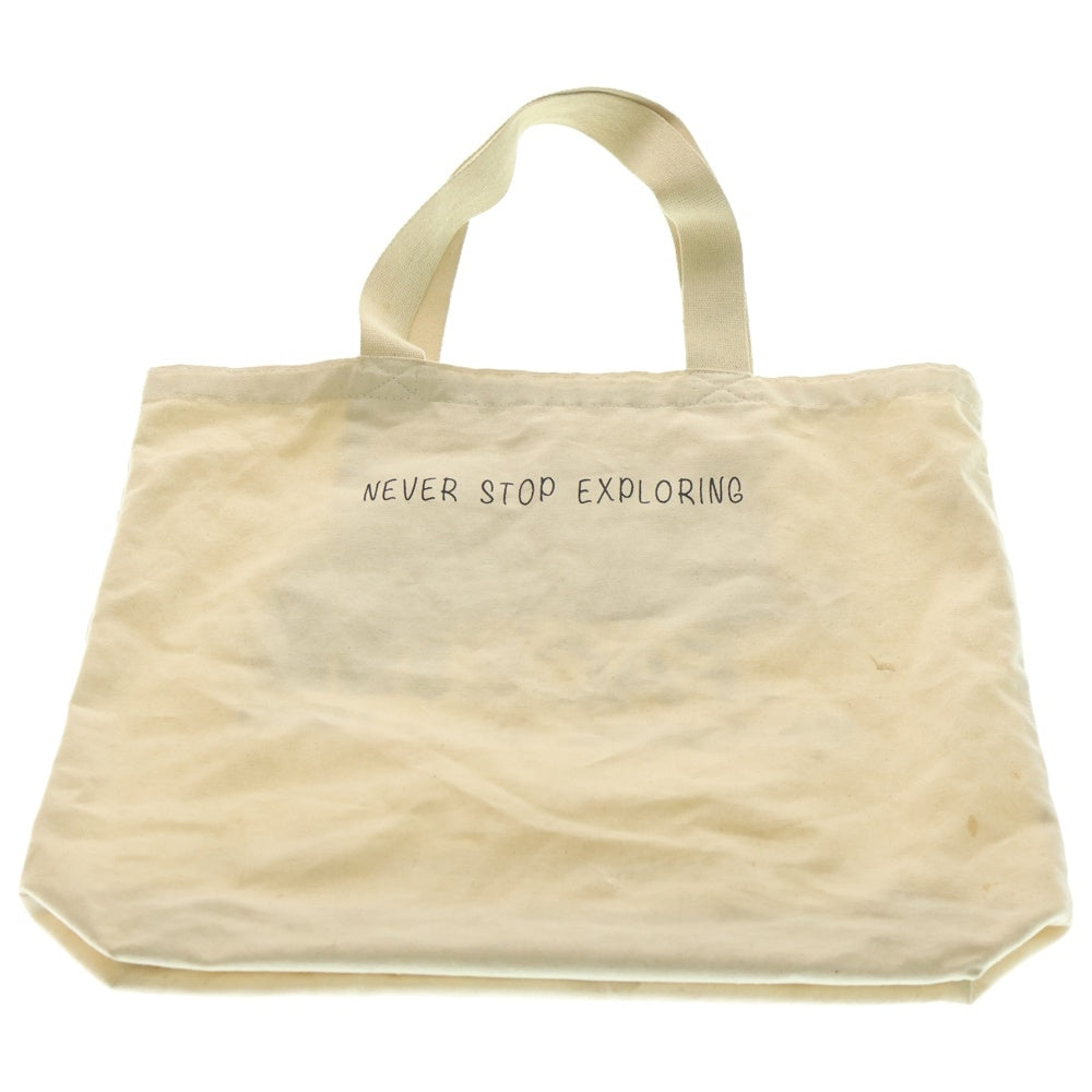THE NORTH FACE(ザノースフェイス) ロゴプリント トートバッグ ベージュ