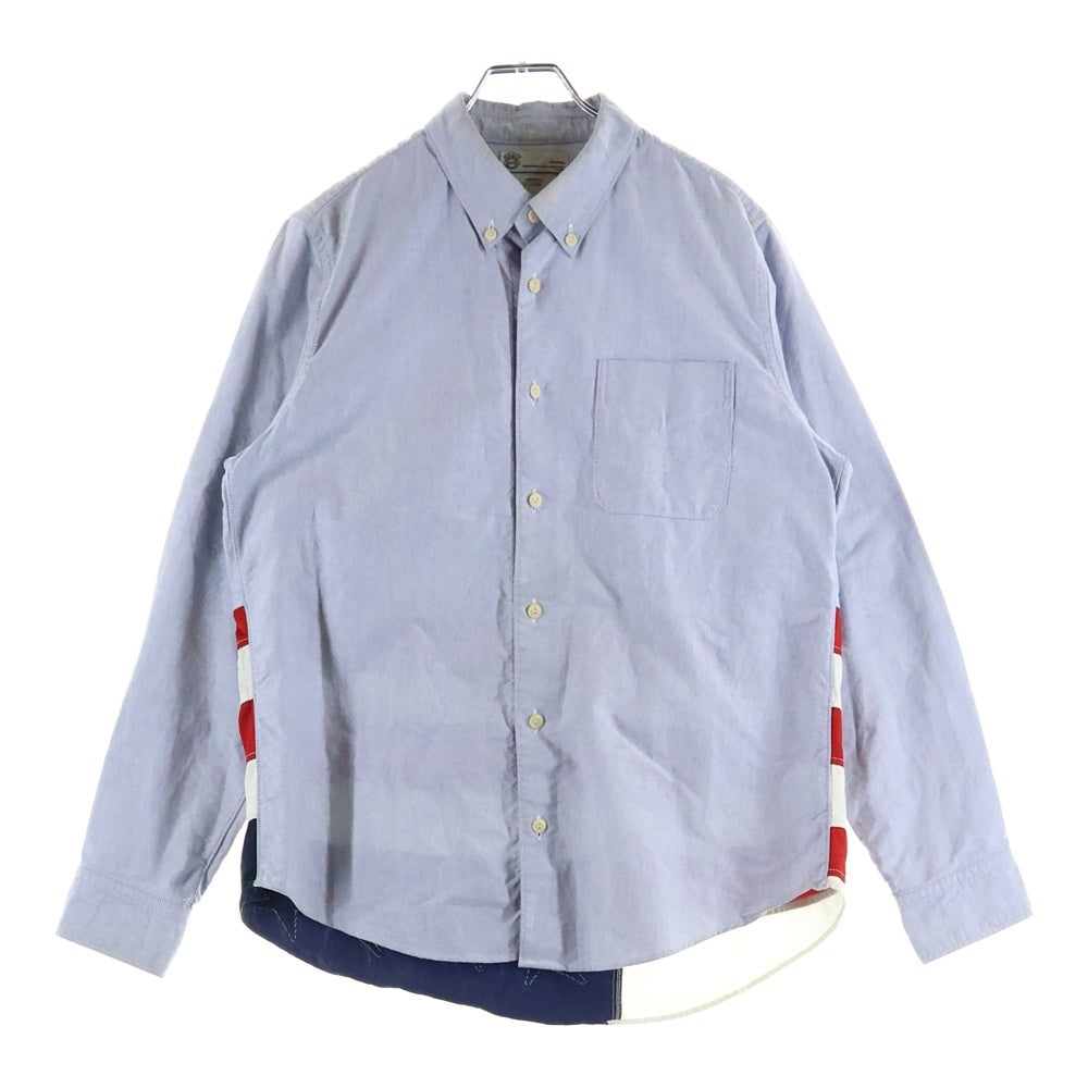 VISVIM(ヴィスヴィム) LUNGTA B.D. STARS L/S SHIRT 長袖シャツ ライトブルー 0116105011004