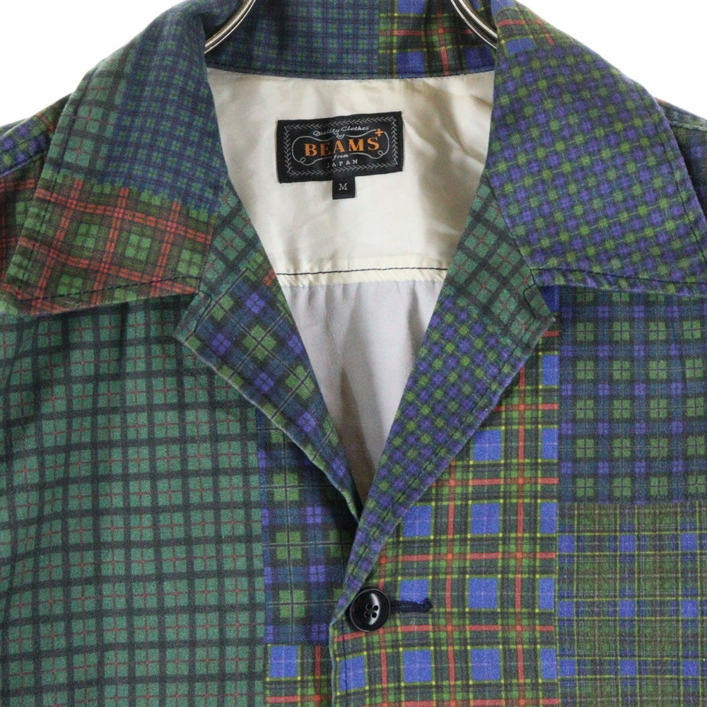 BEAMS+(ビームスプラス) チェック総柄 長袖シャツ マルチカラー 11-16-0364-139