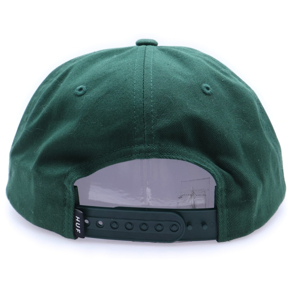 HUF(ハフ) ダイス刺繍ロゴ スナップバックキャップ 帽子 グリーン HT00704